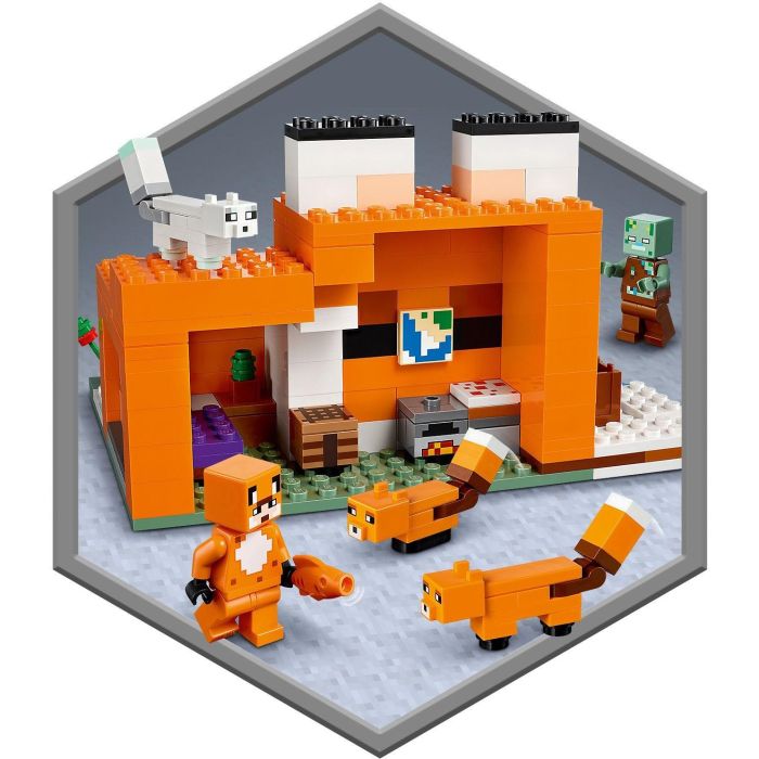 LEGO Minecraft El Refugio-Zorro - Juego de Construcción 193 Piezas para Niños de 8+ Años 6