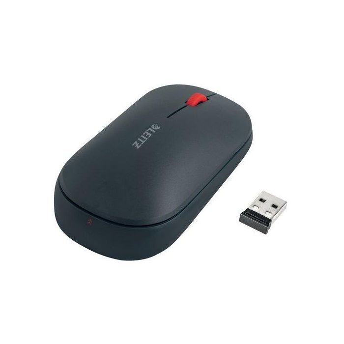 Raton Leitz Optico Inalambrico Dual Cosy Gris