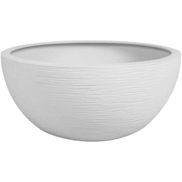 EDA PLASTIQUE Maceta de lavabo Graphit'Up Ø 30 cm 5.5L Blanco cal - Resistente a heladas, 100% reciclable Interior y Exterior 1 EDA PLASTIQUE Maceta de lavabo Graphit'Up Ø 30 cm 5.5L Blanco cal - Resistente a heladas, 100% reciclable Interior y Exterior 1