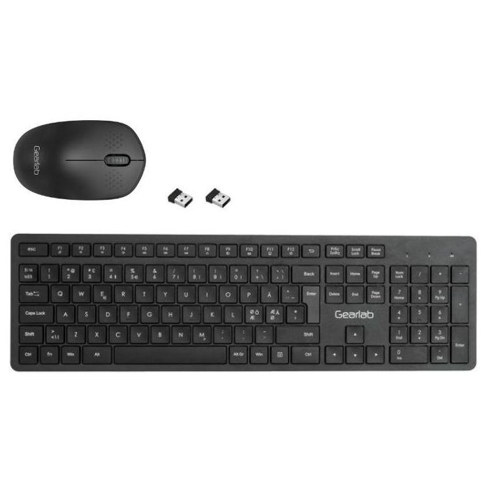 eSTUFF G220 Combo Teclado y Ratón Inalámbrico Nordic de Perfil Bajo y Teclas Silenciosas USB 2.4 GHz