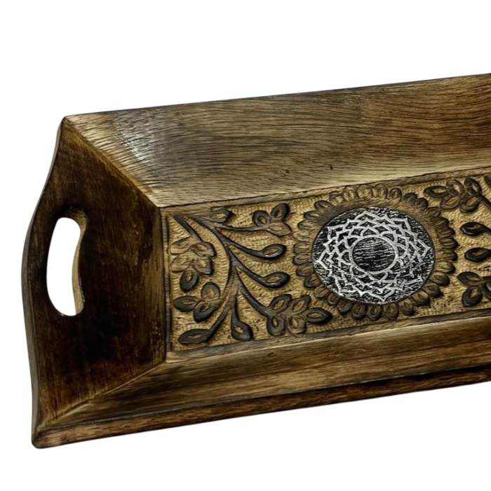 Bandeja Vaciabolsillos Arabe DKD Home Decor Marron 15 x 4 x 26 cm (6 Unidades) 2