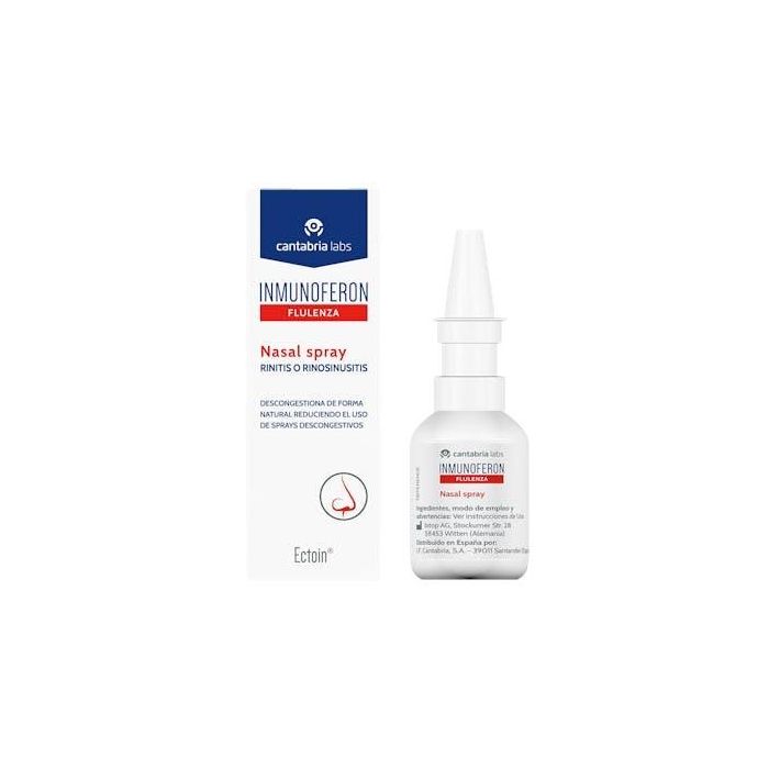 Inmunoferon FLULENZA Spray Nasal 20 ml - Alivio y Prevención Rinitis, Rinosinusitis, Congestión con Ectoin