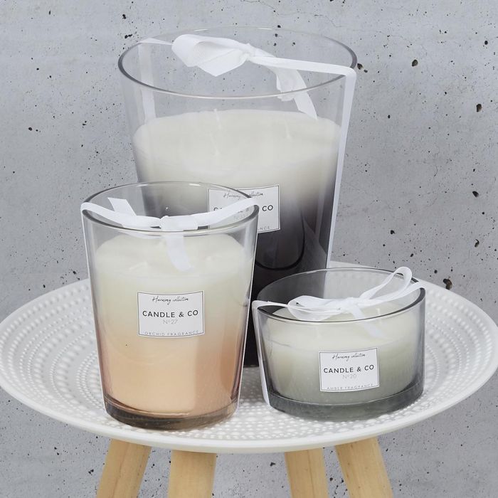 Home Deco Factory Vela Perfumada con 3 Mechas, Aroma Ámbar, 20h Duración 1 Home Deco Factory Vela Perfumada con 3 Mechas, Aroma Ámbar, 20h Duración 1