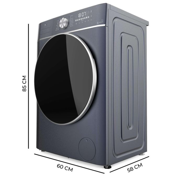 Cecotec Lavadora 8 kg 1400 rpm Bolero DressCode 8800 Inverter Azul acero inoxidable 2