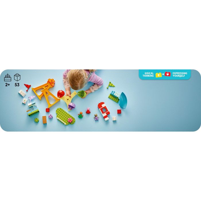 LEGO DUPLO 10453 Set Feria Peppa Pig Parque de Atracciones, Noria, Tobogán y Figuras para Niños +2 años 4