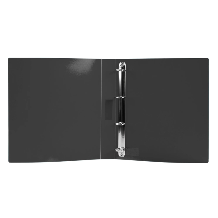 Liderpapel Carpeta 4 anillas 25 mm Polipropileno DIN A4 Negro Opaco 5