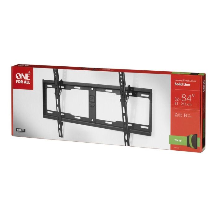 One For All WM4621 Soporte de Pared Inclinable para TV 32-84" (81-213 cm) - Carga 100 kg - VESA 100x100 a 600x400 - Compatible TV Curva 8 One For All WM4621 Soporte de Pared Inclinable para TV 32-84" (81-213 cm) - Carga 100 kg - VESA 100x100 a 600x400 - Compatible TV Curva 8