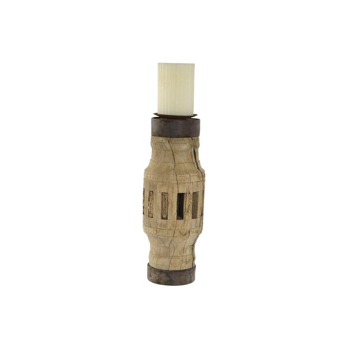 Portavela Item Home DKD Home Decor Natural 10 x 30 x 10 cm (2 Unidades) 6 Portavela Item Home DKD Home Decor Natural 10 x 30 x 10 cm (2 Unidades) 6