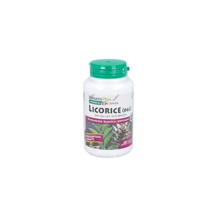 Herbal Actives Licorice (DGL) Regaliz 500mg 60 Cápsulas. Antioxidante, Digestivo y Expectorante.