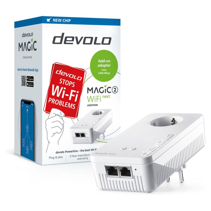 Adaptador Powerline Devolo Magic 2 WiFi Next Single 2400Mbps 5