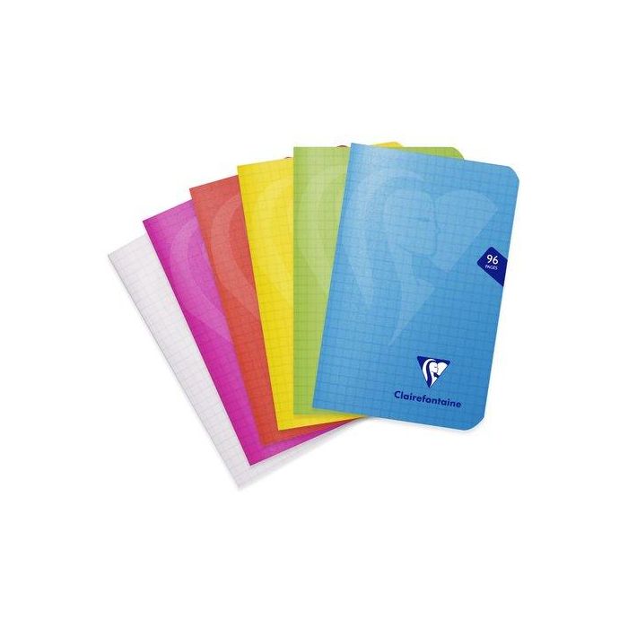 Libreta Clairefontaine Mimesys Poliprolileno 9X14Cm 48 Hjs. 5X5 (Set de 10)