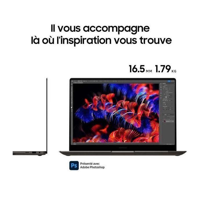 Samsung SAM8806094936988 Portátil Galaxy Book3 U 16" Core i9 13900H, 32 GB RAM, 1 TB SSD, RTX 4070 5