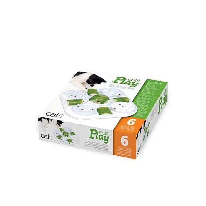 Catit Rompecabezas de Alimentación Lenta para Gatos, Juguete Interactivo con 6 Actividades Play Treat Puzzle 3 Catit Rompecabezas de Alimentación Lenta para Gatos, Juguete Interactivo con 6 Actividades Play Treat Puzzle 3