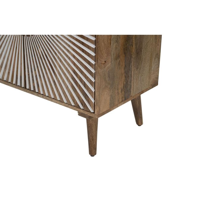 Aparador Home ESPRIT Blanco Dorado Natural Madera 80 x 45 x 97 cm 4 Aparador Home ESPRIT Blanco Dorado Natural Madera 80 x 45 x 97 cm 4