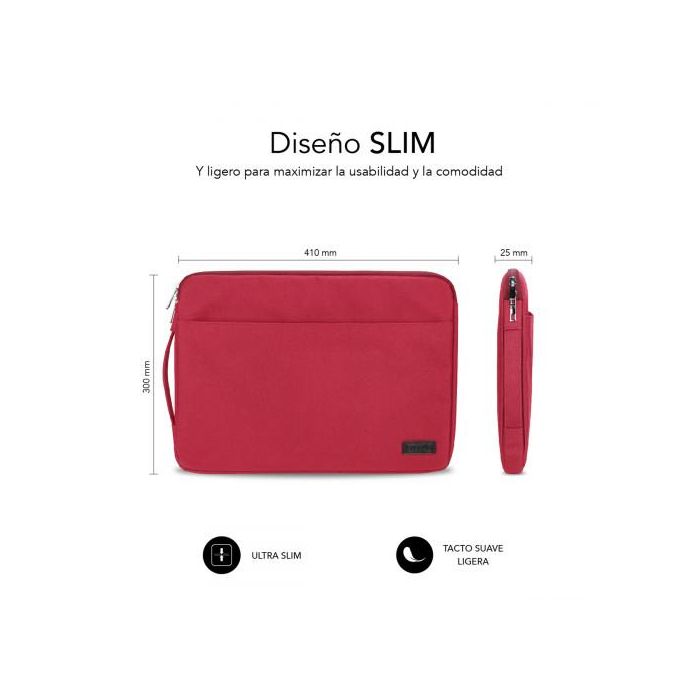 SUBBLIM Maletin Urban Laptop Sleeve 15,6" Red 3 SUBBLIM Maletin Urban Laptop Sleeve 15,6" Red 3
