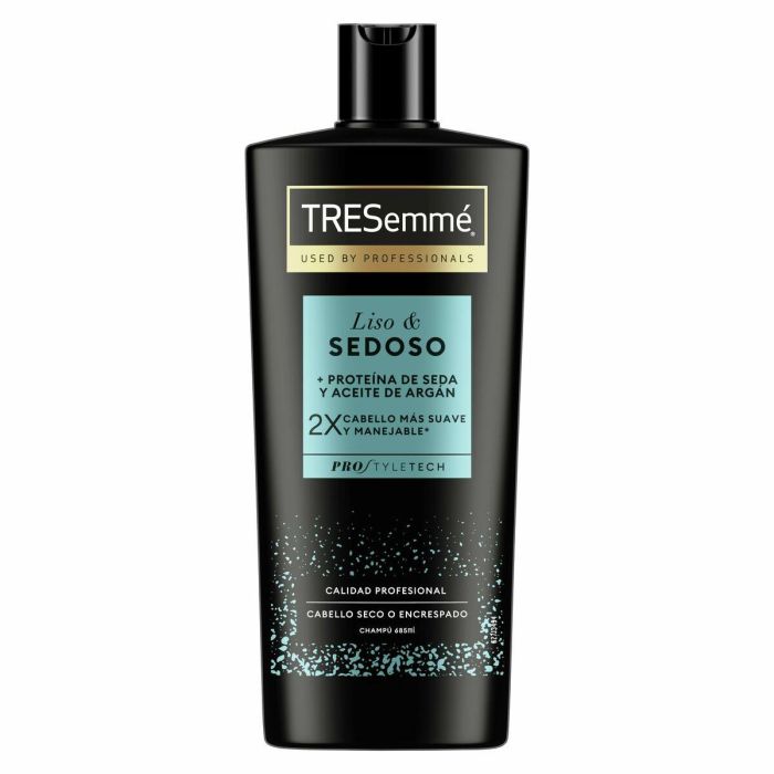 Tresemmé Liso&Sedoso Champú con Proteínas de Seda y Aceite de Argán 685ml, Cabello Seco y Encrespado, Suave y Manejable 7 Tresemmé Liso&Sedoso Champú con Proteínas de Seda y Aceite de Argán 685ml, Cabello Seco y Encrespado, Suave y Manejable 7