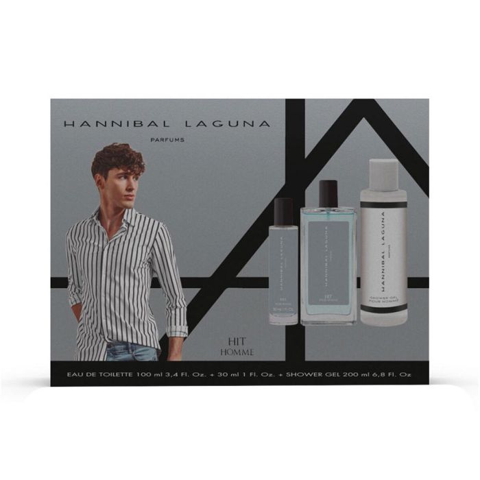 Hannibal Laguna HIT HOMME ESTUCHE 3 pz Eau de Toilette + Gel de Ducha para Hombre