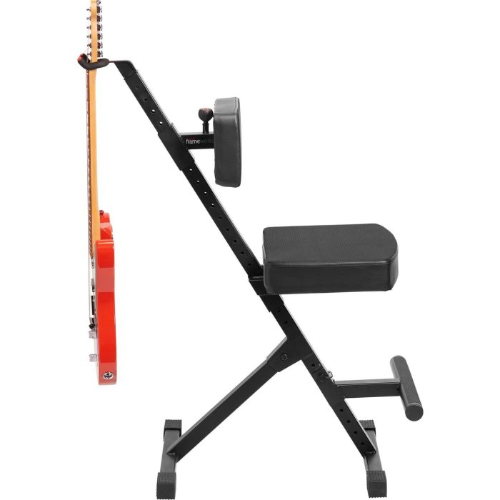 Taburete Deluxe Ajustable Con Soporte Para Guitarra 5 Taburete Deluxe Ajustable Con Soporte Para Guitarra 5