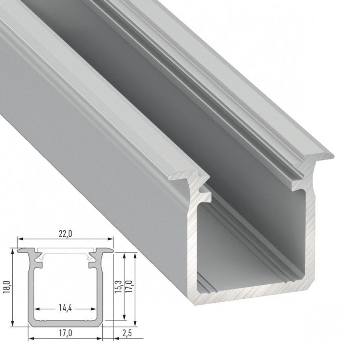 Perfíl Aluminio Tipo G 2,02M 4 Perfíl Aluminio Tipo G 2,02M 4