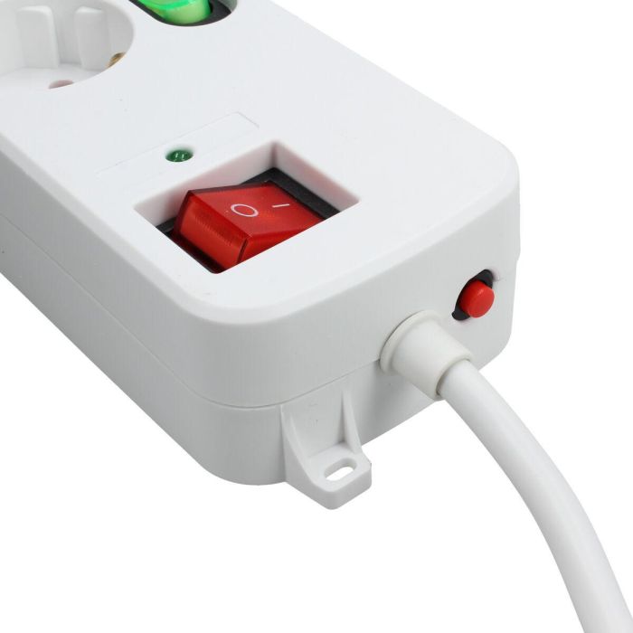 Regleta Enchufes 4 Tomas sin Interruptor TM Electron TMUAD554 Blanco 3680 W (1,5 m) 3