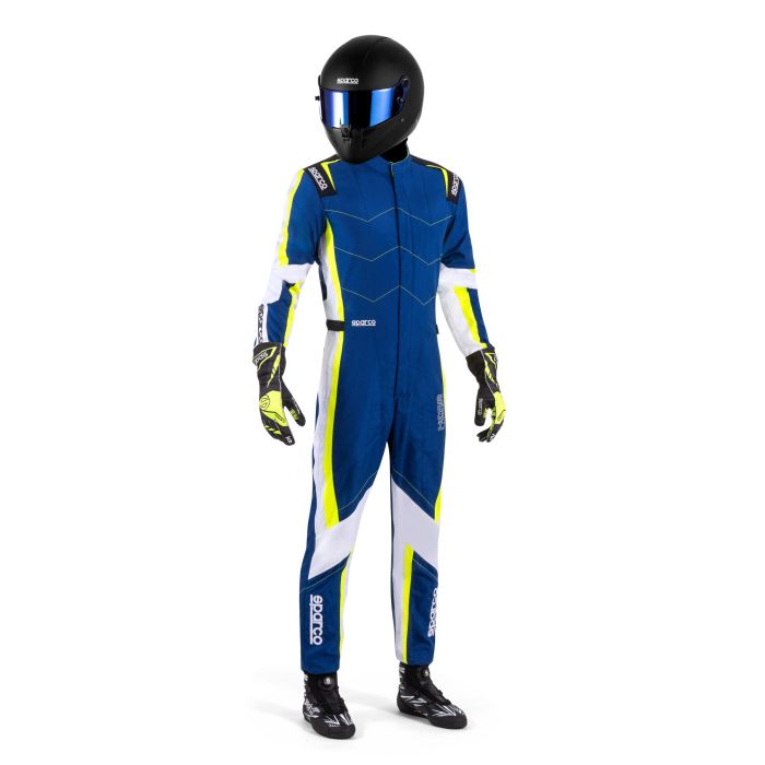Traje Karting Sparco K48 Kerb Azul-Amarillo Talla L SBKS0011B0B1400L 4