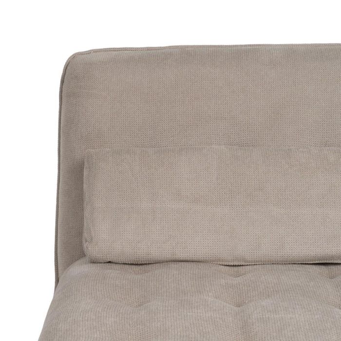 Chaise-Lounger Taupe Tejido-Metal 168 X 90 X 82 cm