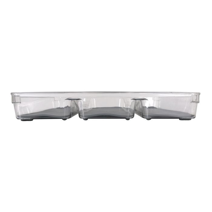 Confortime Organizador de Cubiertos Antideslizante de Plástico PET. Medidas: 39 cm Largo, 32 cm Ancho, 5 cm Alto. (12 Unidades) 2 Confortime Organizador de Cubiertos Antideslizante de Plástico PET. Medidas: 39 cm Largo, 32 cm Ancho, 5 cm Alto. (12 Unidades) 2