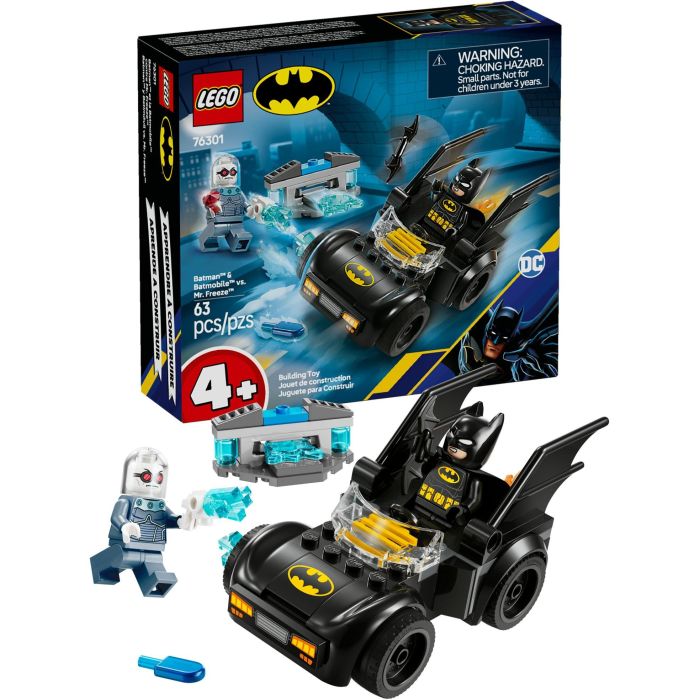 LEGO 76301 Set de Construcción DC Comics Batman y Batmóvil vs. Mr. Freeze con Minifiguras de Batman y Mr. Freeze, +4 años 3