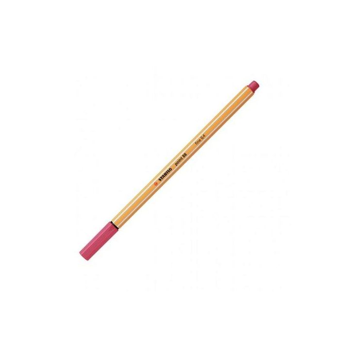 Rotulador Fibra Stabilo Point 88 Rojo Fresa 10 unidades