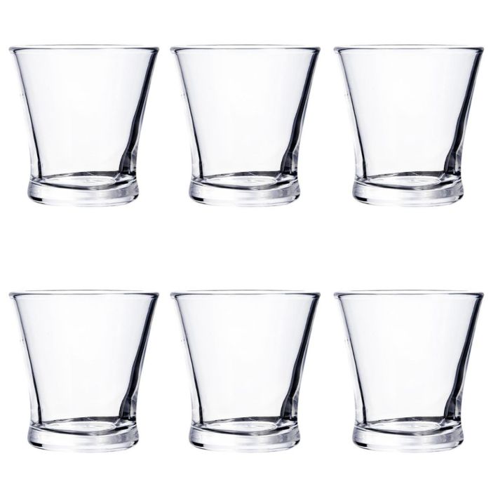 Quid Set de 6 Vasos Bajos Lucia 10 cL de Vidrio Templado Transparente, Apto Lavavajillas y Microondas 0 Quid Set de 6 Vasos Bajos Lucia 10 cL de Vidrio Templado Transparente, Apto Lavavajillas y Microondas 0
