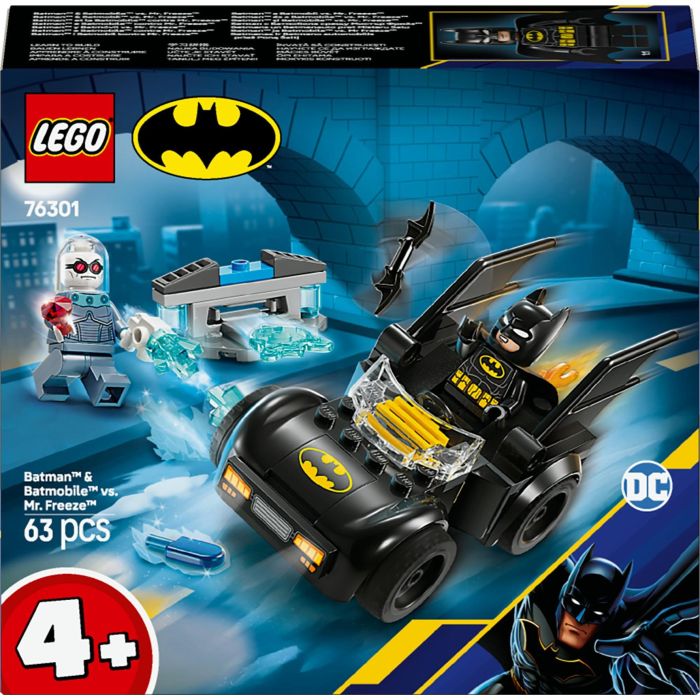 Lego Batman y Batmóvil vs. Mr. Freeze Marvel - Juego de Construcción para niños a partir de 6 años