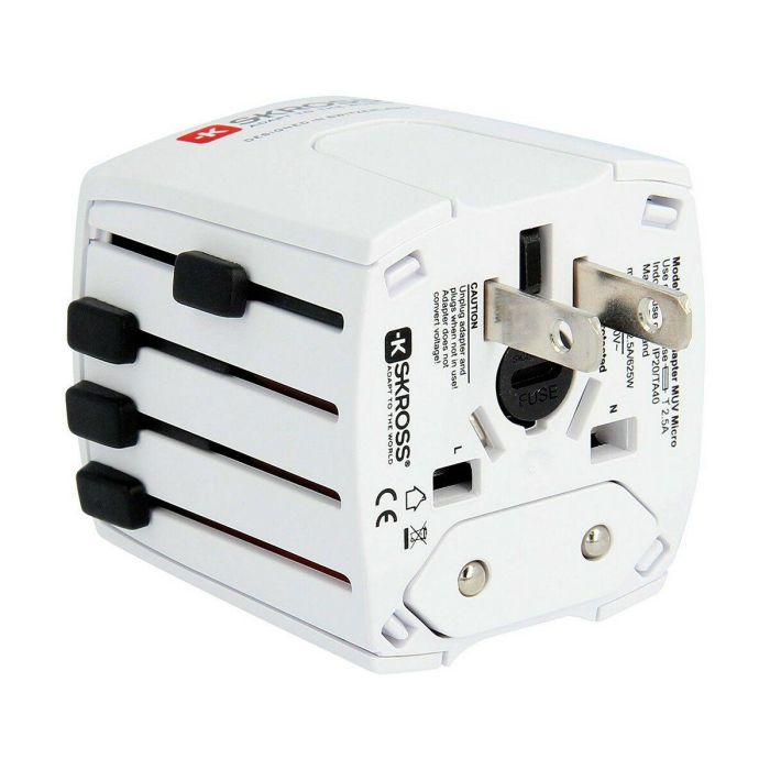 Adaptador de Enchufe Universal de Viaje Skross 1302180 4 Adaptador de Enchufe Universal de Viaje Skross 1302180 4