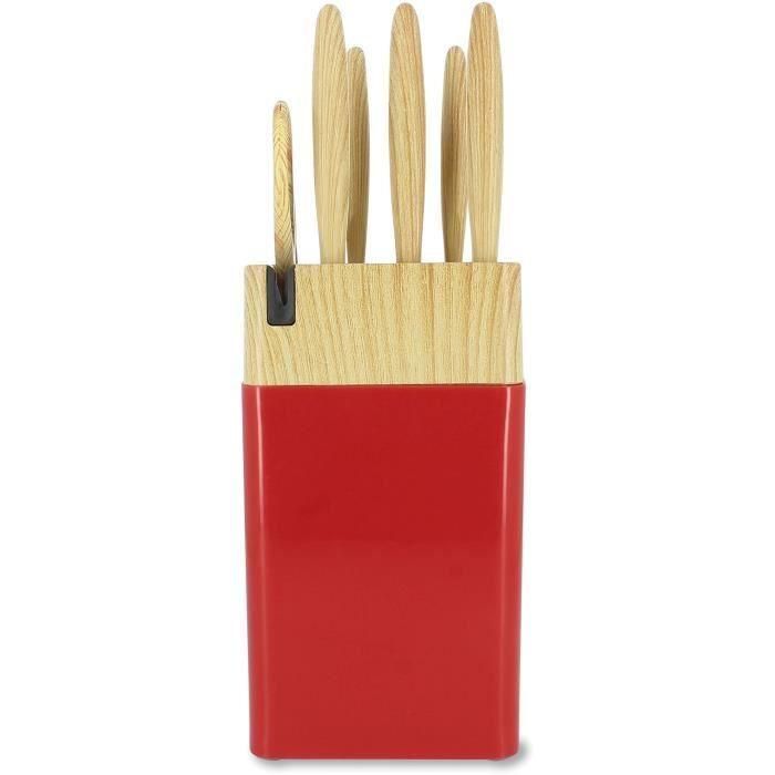 Bloque de cuchillos de 6 piezas - MENASTYL - 5041061 - Hoja de cerámica - Polipropileno - Magenta 4 Bloque de cuchillos de 6 piezas - MENASTYL - 5041061 - Hoja de cerámica - Polipropileno - Magenta 4