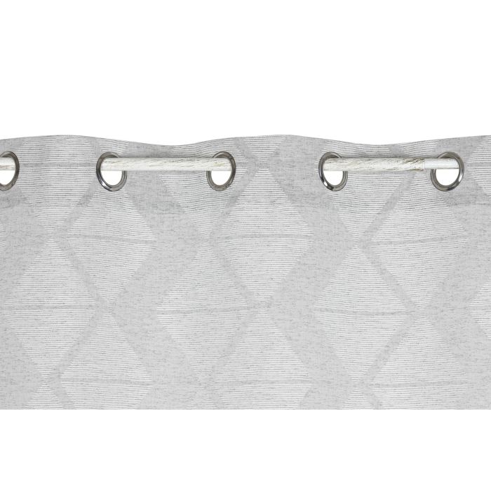 Cortina Urban DKD Home Decor Gris Claro 260 x 140 cm (2 Unidades) 1