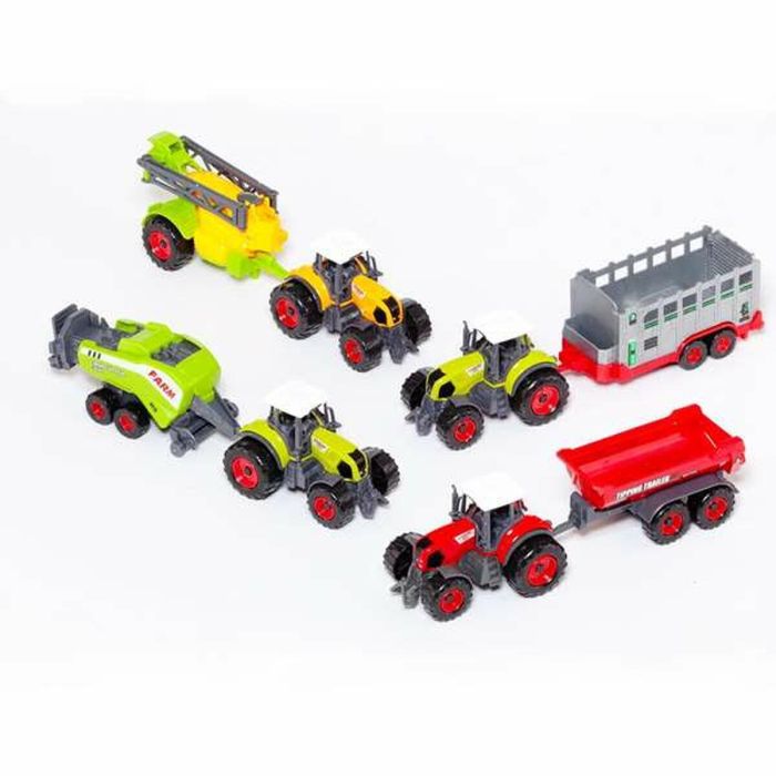 Tractor granja con remolque. escala 1:50 - modelos surtidos 10 Tractor granja con remolque. escala 1:50 - modelos surtidos 10