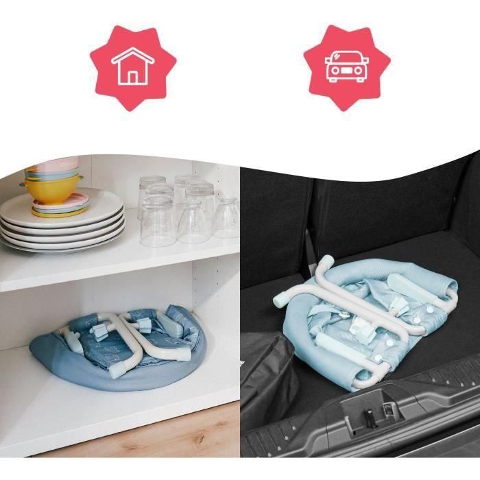 Asiento de mesa de bebé Badabulle con sistema de fijación de 4 brazos, plegamiento ultra compacto, de 6 a 36 meses 5 Asiento de mesa de bebé Badabulle con sistema de fijación de 4 brazos, plegamiento ultra compacto, de 6 a 36 meses 5