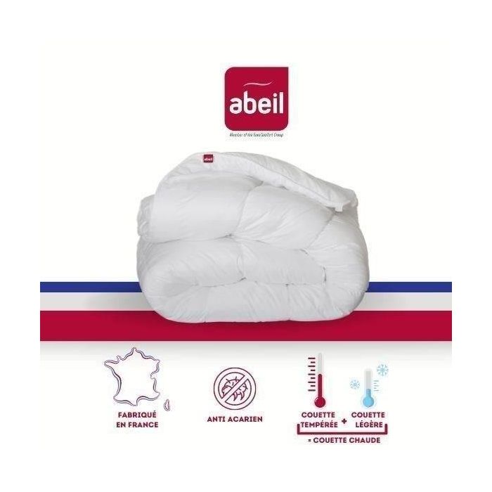 Abeil Edredón 4 Estaciones Antiácaros, Feran Ice, 140x200cm - Dos Edredones Combinables (200g/m² + 300g/m²) = 500g/m² Abeil Edredón 4 Estaciones Antiácaros, Feran Ice, 140x200cm - Dos Edredones Combinables (200g/m² + 300g/m²) = 500g/m²