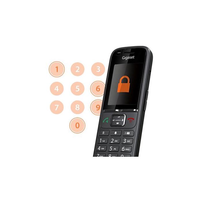 Gigaset S700H Pro Teléfono DECT Inalámbrico con Altavoz, Identificador de Llamadas y Pantalla TFT a Color, Antracita