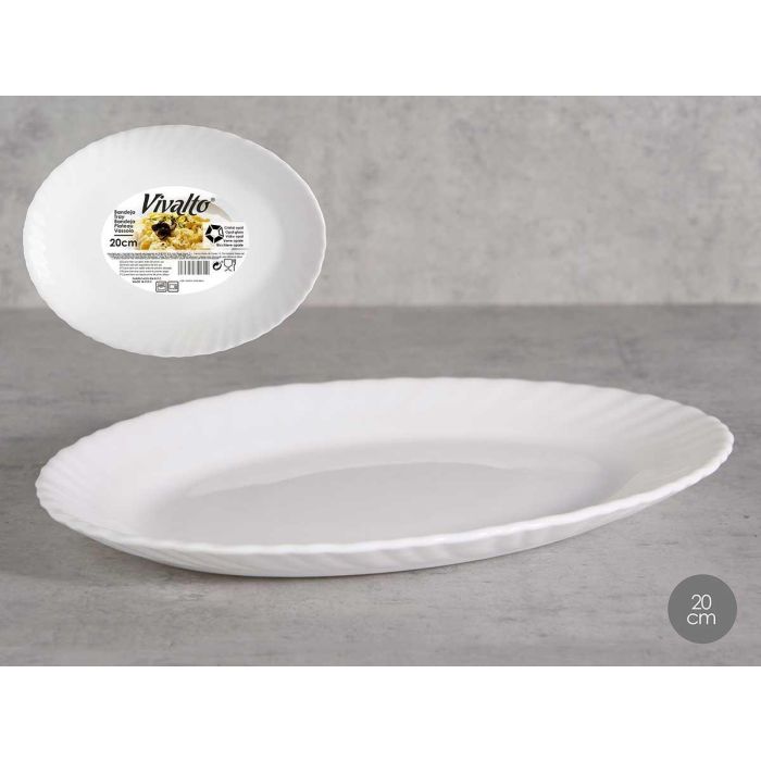 Bandeja Clásica Opal Blanco 20 cm Vivalto (24 Unidades) Bandeja Clásica Opal Blanco 20 cm Vivalto (24 Unidades)