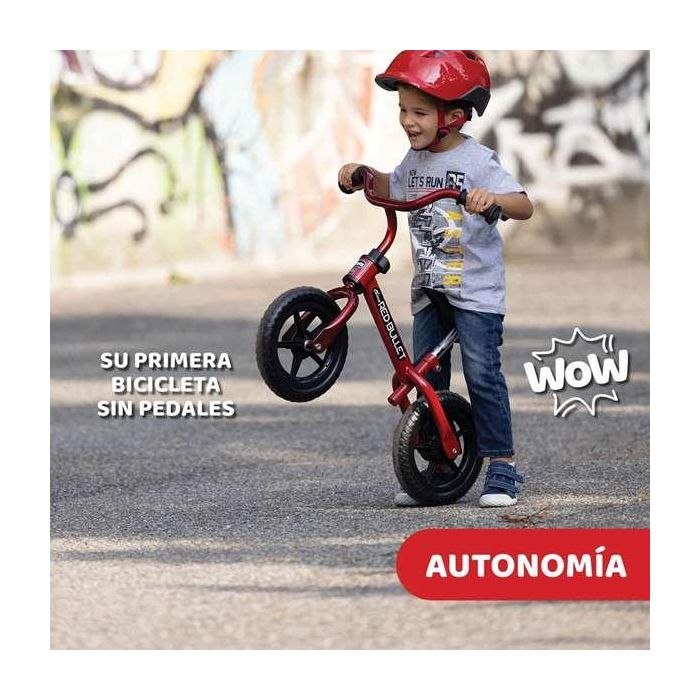 Chicco Bicicleta sin Pedales Bullet Roja 10 Pulgadas Ideal para Adquirir Equilibrio Niños 2-5 Años. Medidas: 46x56x68 cm 10 Chicco Bicicleta sin Pedales Bullet Roja 10 Pulgadas Ideal para Adquirir Equilibrio Niños 2-5 Años. Medidas: 46x56x68 cm 10