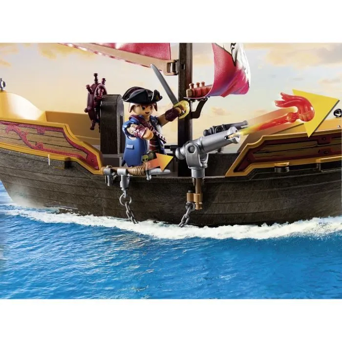 Playmobil Barco Pirata con Cañones Giratorios y Velas Móviles, Juguete de Aventuras para Niños y Niñas a Partir de 4 Años 2 Playmobil Barco Pirata con Cañones Giratorios y Velas Móviles, Juguete de Aventuras para Niños y Niñas a Partir de 4 Años 2