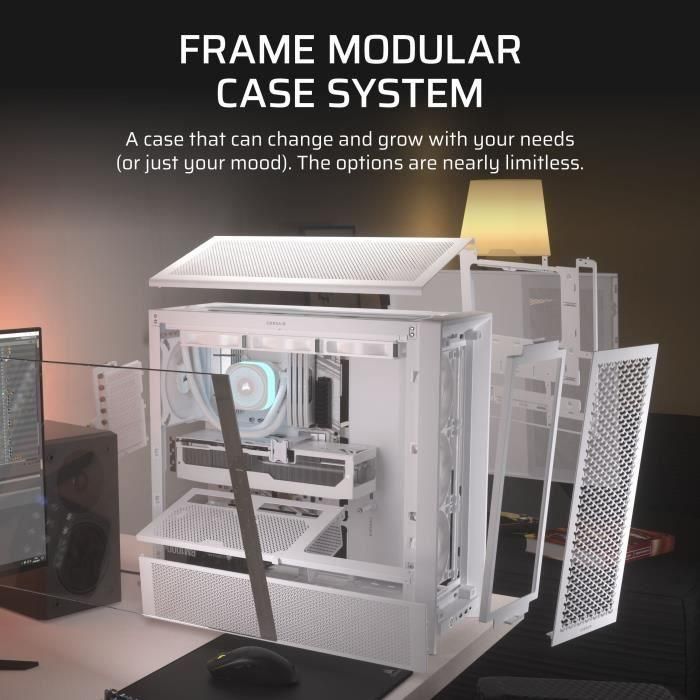 Caja para PC - CORSAIR - FRAME 4000D RS - Semitorre - Blanca - CC-9011313-WW 2 Caja para PC - CORSAIR - FRAME 4000D RS - Semitorre - Blanca - CC-9011313-WW 2