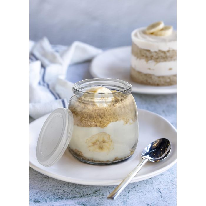 Tarro Vidrio Postre 300Ml Tapa Plas Mediterraneo (24 Unidades) 1