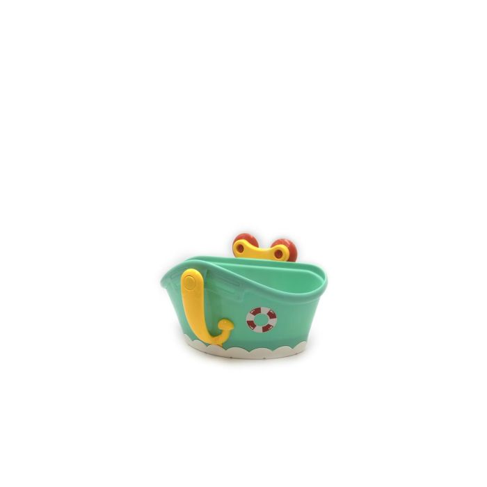 Tachan Juguetero de Baño con Accesorios: Barquitos, Moldes Animales, Caballito de Mar - Red Transpirable con Ventosas (+12 meses) 2