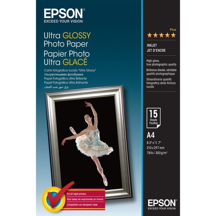 Epson Papel Ultra Glossy Photo Paper A4 (15hojas) Epson Papel Ultra Glossy Photo Paper A4 (15hojas)