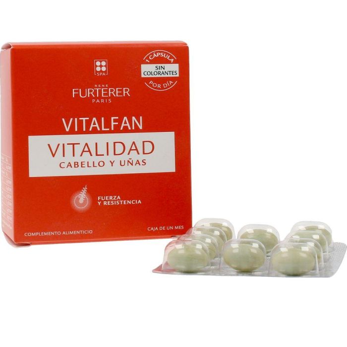 Rene Furterer VitalFAN Vitalidad Cabello y Uñas Cápsulas Anticaída 30 Unidades 1