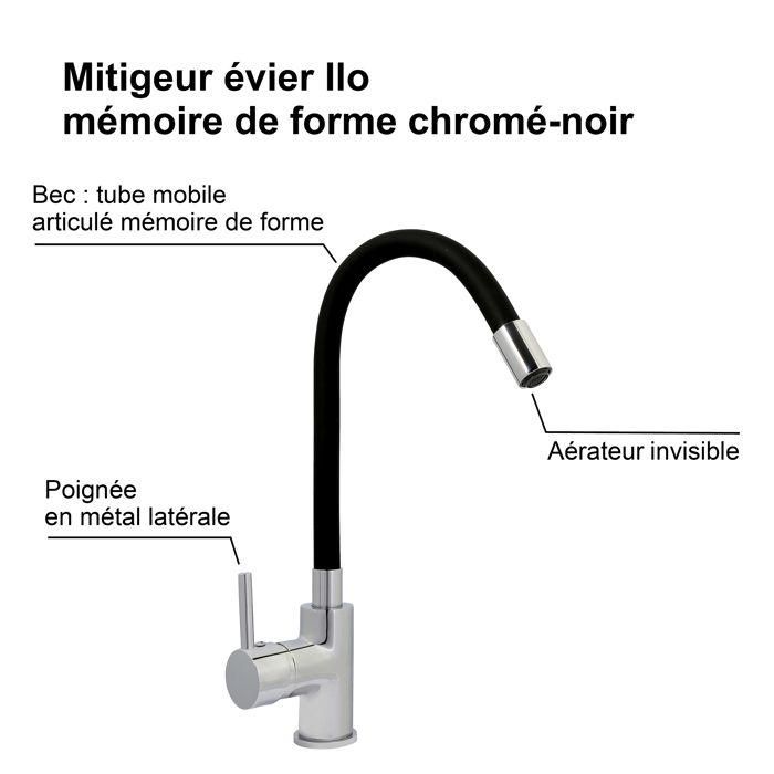 Mezclador de cocina - EDOUARD ROUSSEAU - ILO MÉMOIRE DE FORME - Cromo 2 Mezclador de cocina - EDOUARD ROUSSEAU - ILO MÉMOIRE DE FORME - Cromo 2