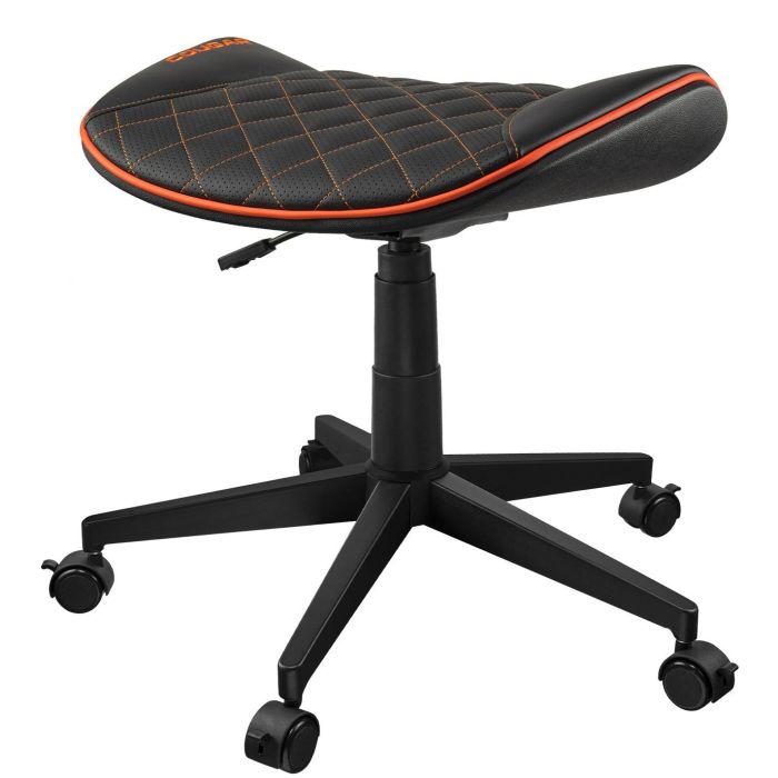 COUGAR Gaming-Hocker Silla de Videojuegos Crosser, universal, acolchada PVC, Negro/Naranja, soporta hasta 120 kg