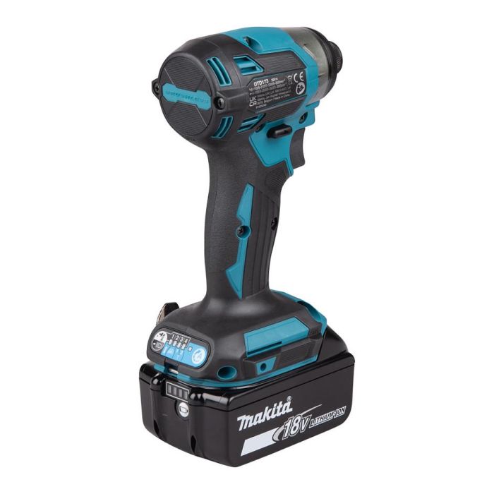 Makita DTD173RTJ Destornillador de impacto, 18V, 5Ah, Batería incluida 19