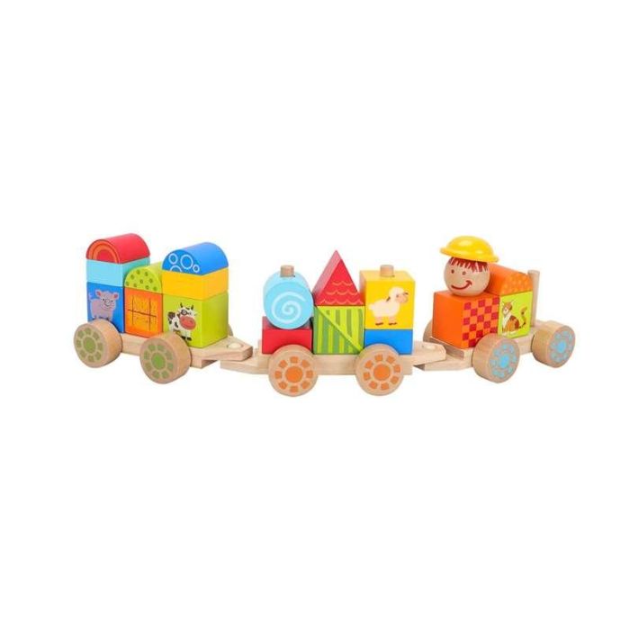 Tren de madera 23 piezas.38x9.50x7.50 cm 1 Tren de madera 23 piezas.38x9.50x7.50 cm 1